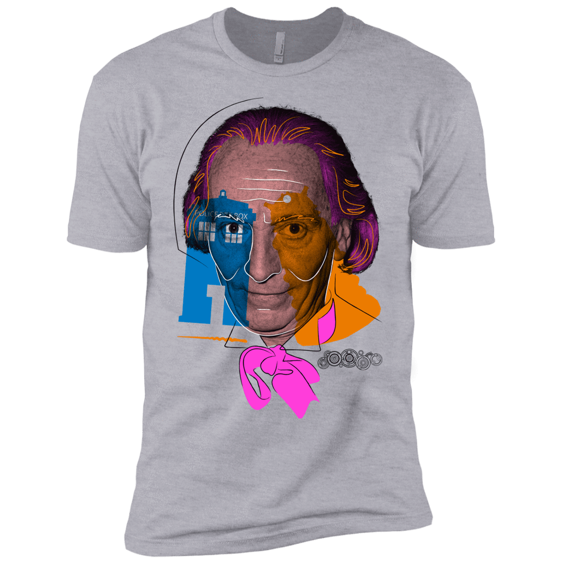 T-Shirts Heather Grey / YXS Doctor Warwhol 1 Boys Premium T-Shirt