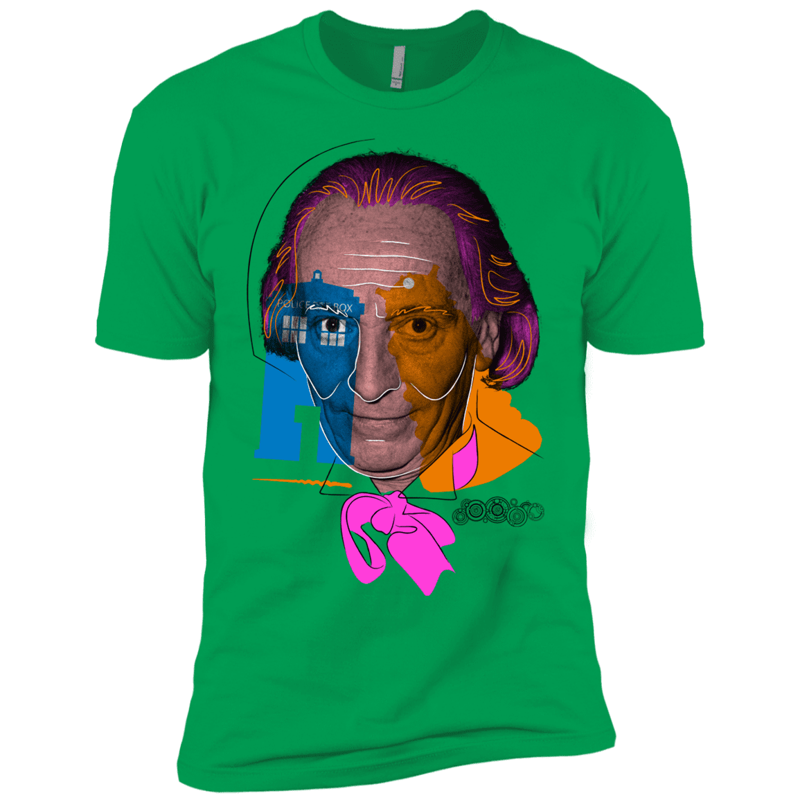 T-Shirts Kelly Green / YXS Doctor Warwhol 1 Boys Premium T-Shirt