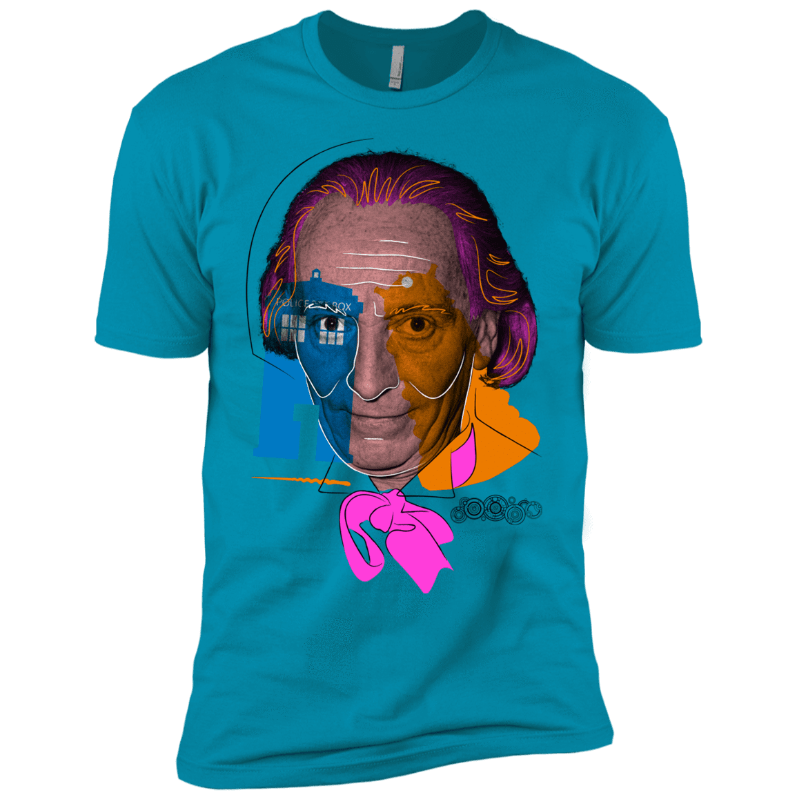 T-Shirts Turquoise / YXS Doctor Warwhol 1 Boys Premium T-Shirt