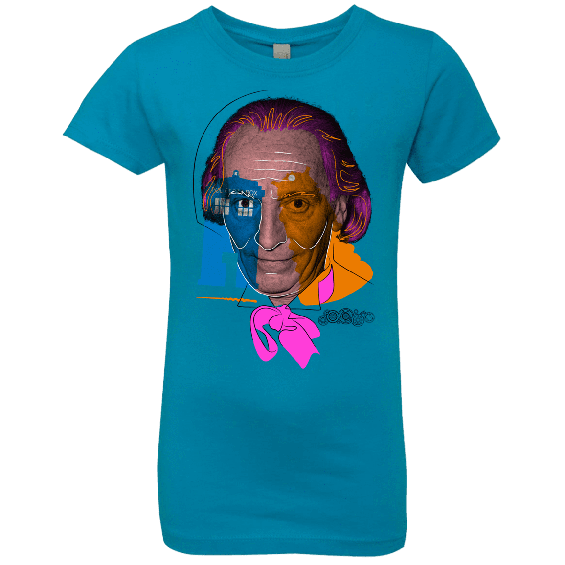 T-Shirts Turquoise / YXS Doctor Warwhol 1 Girls Premium T-Shirt