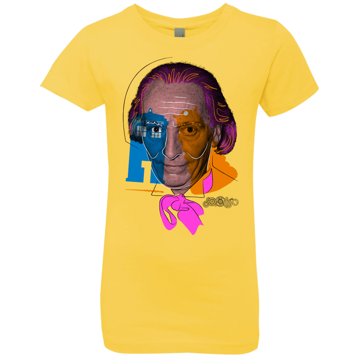 T-Shirts Vibrant Yellow / YXS Doctor Warwhol 1 Girls Premium T-Shirt