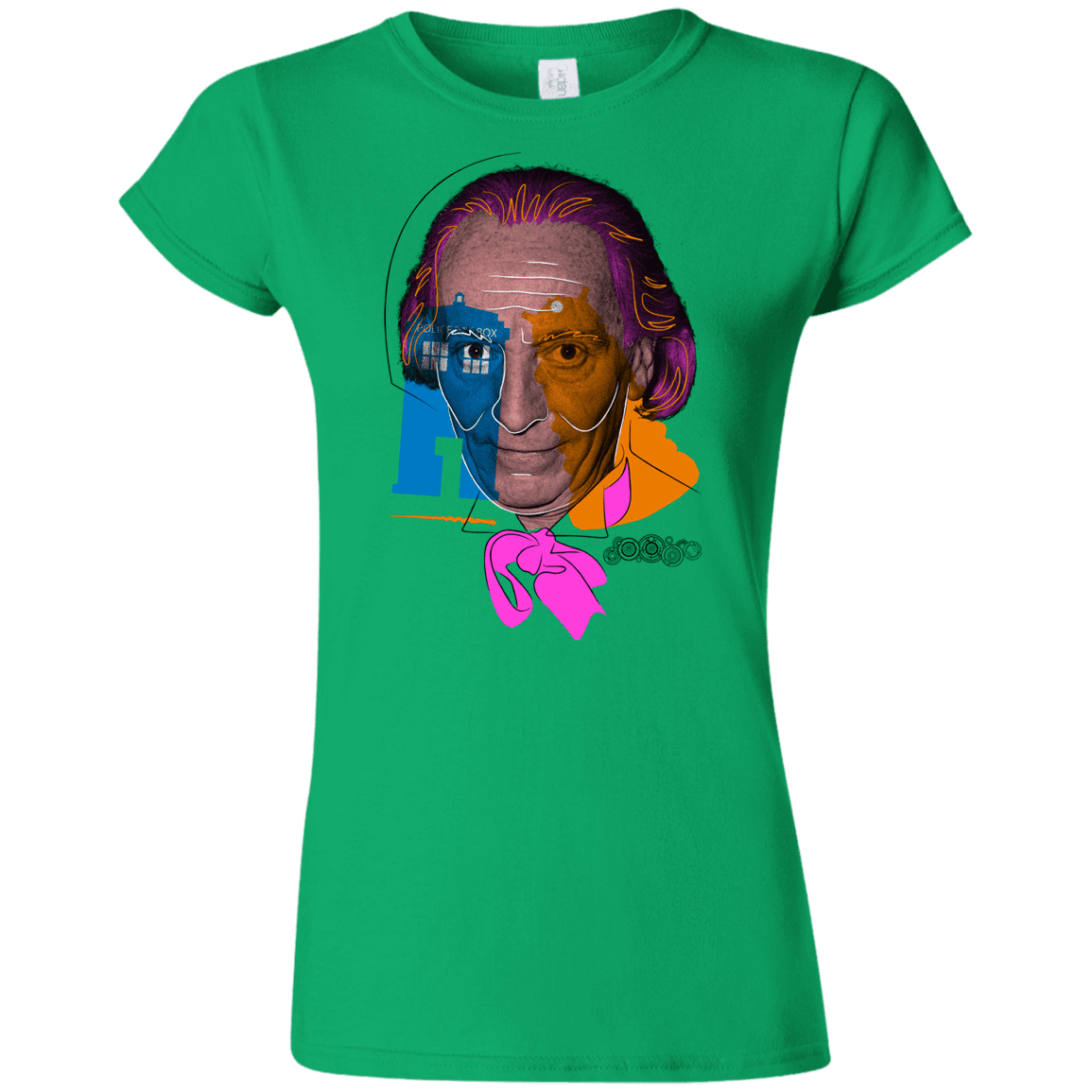 T-Shirts Irish Green / S Doctor Warwhol 1 Junior Slimmer-Fit T-Shirt