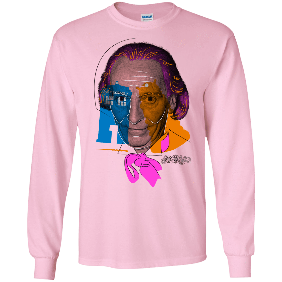T-Shirts Light Pink / S Doctor Warwhol 1 Men's Long Sleeve T-Shirt