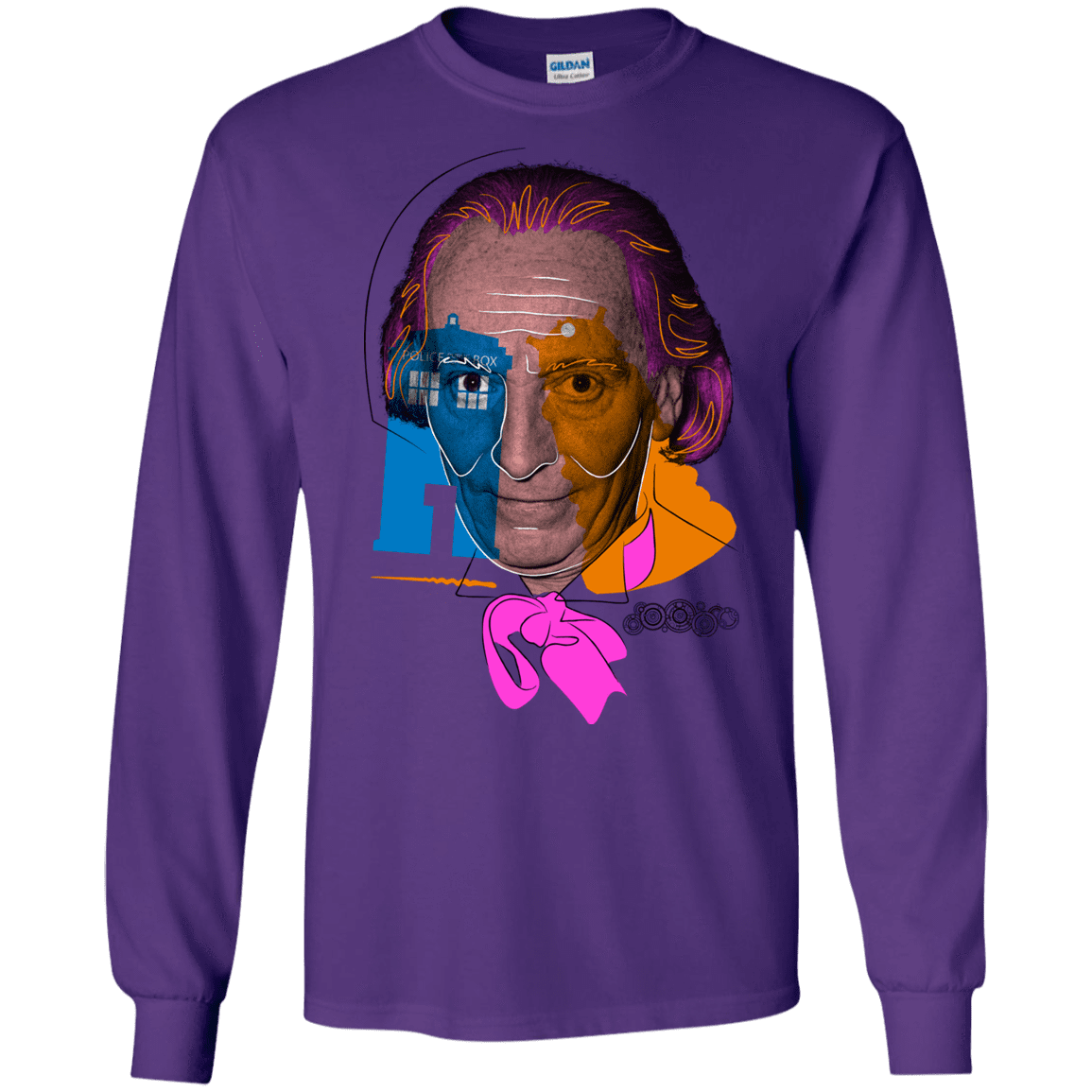 T-Shirts Purple / S Doctor Warwhol 1 Men's Long Sleeve T-Shirt