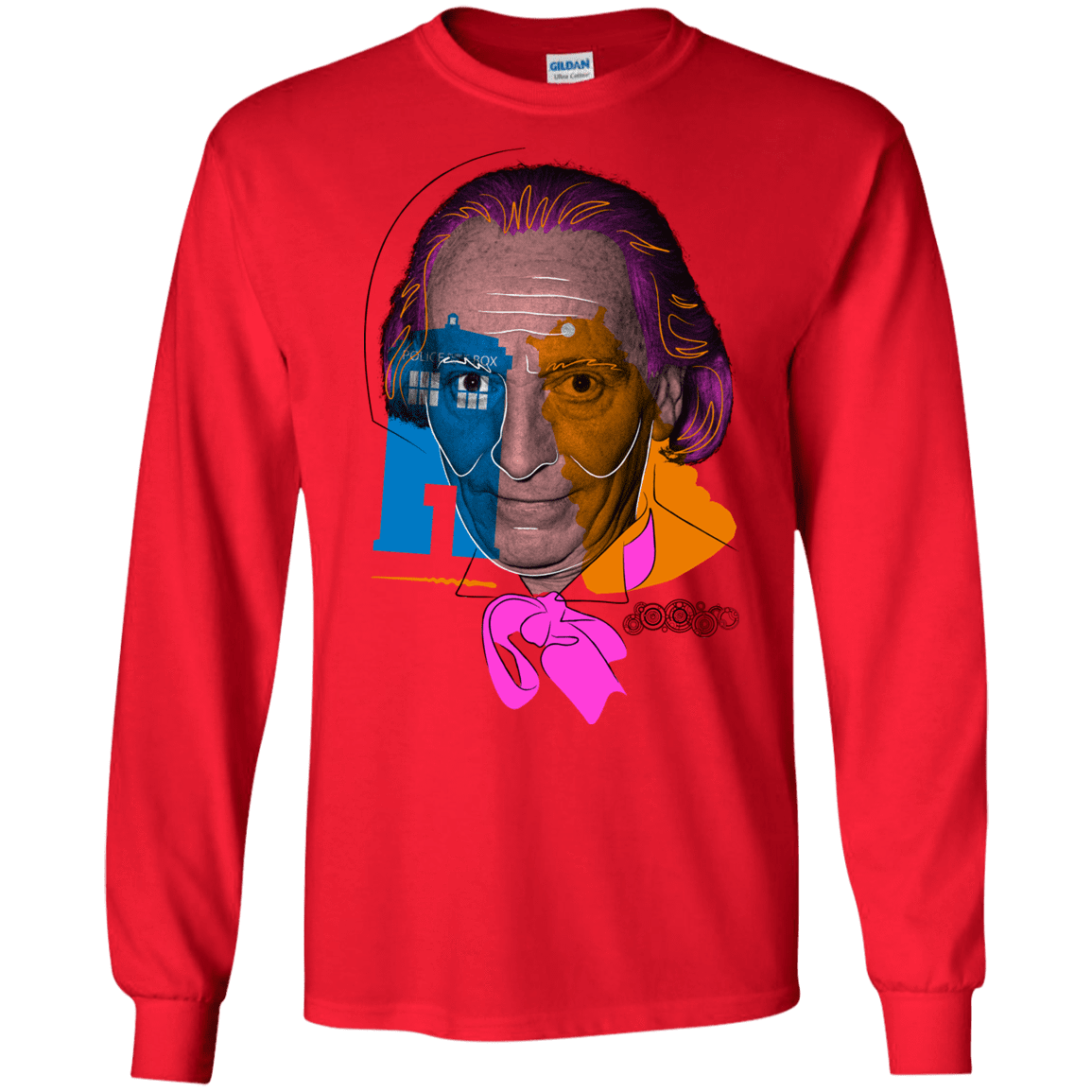 T-Shirts Red / S Doctor Warwhol 1 Men's Long Sleeve T-Shirt