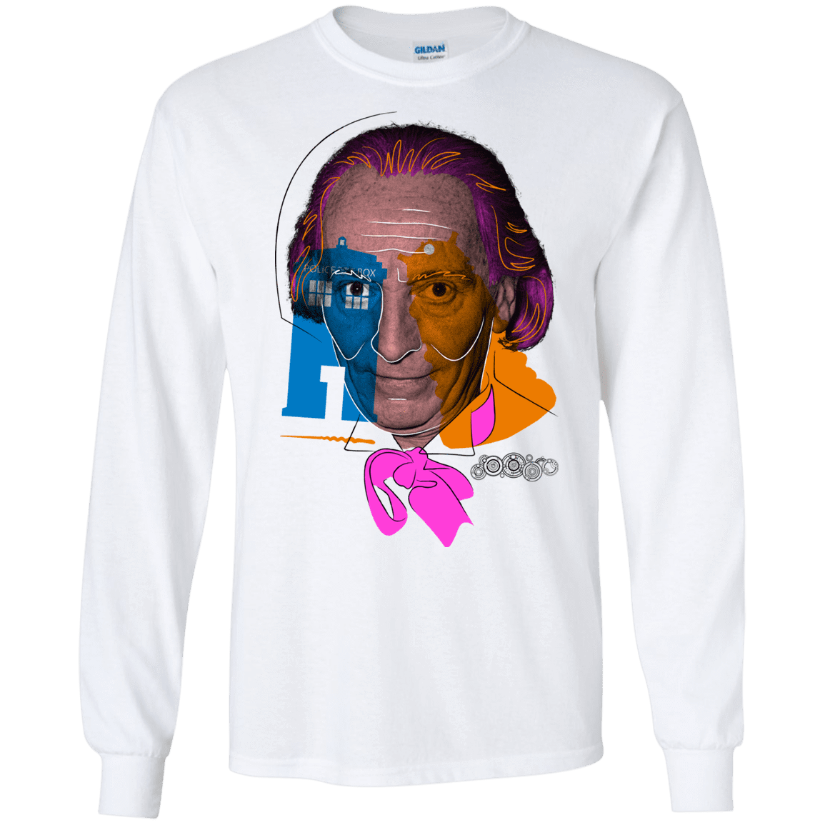 T-Shirts White / S Doctor Warwhol 1 Men's Long Sleeve T-Shirt