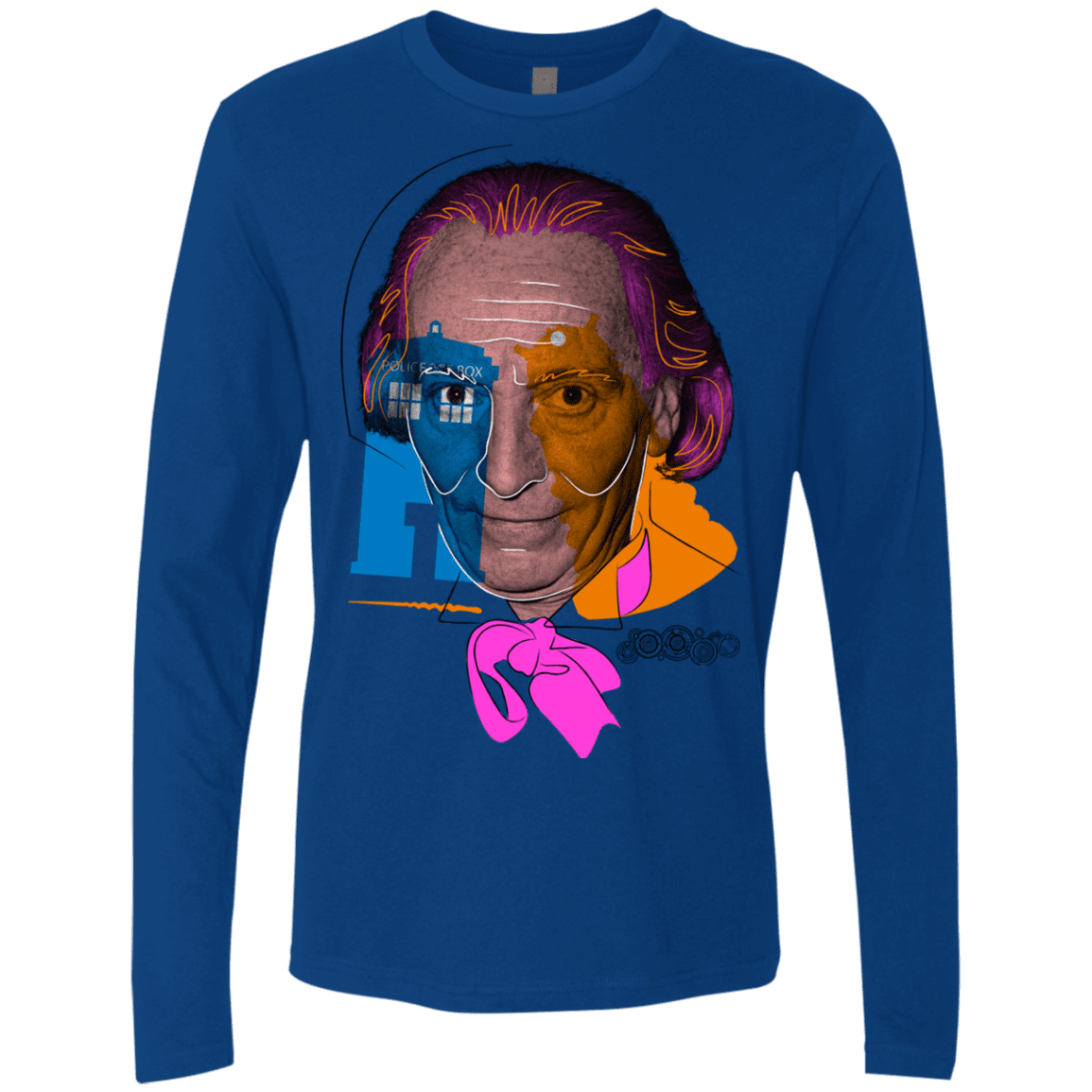 T-Shirts Royal / S Doctor Warwhol 1 Men's Premium Long Sleeve