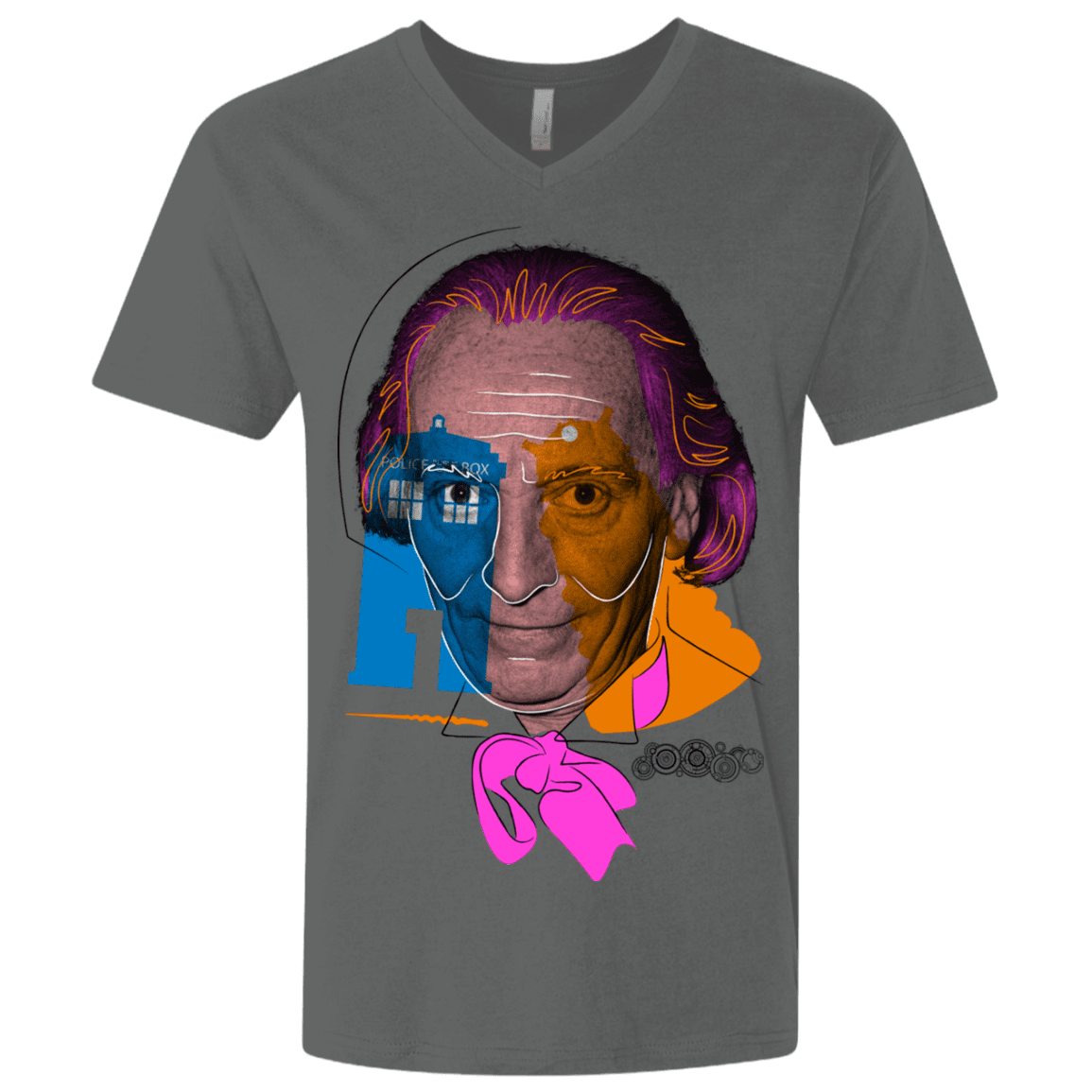 T-Shirts Heavy Metal / X-Small Doctor Warwhol 1 Men's Premium V-Neck