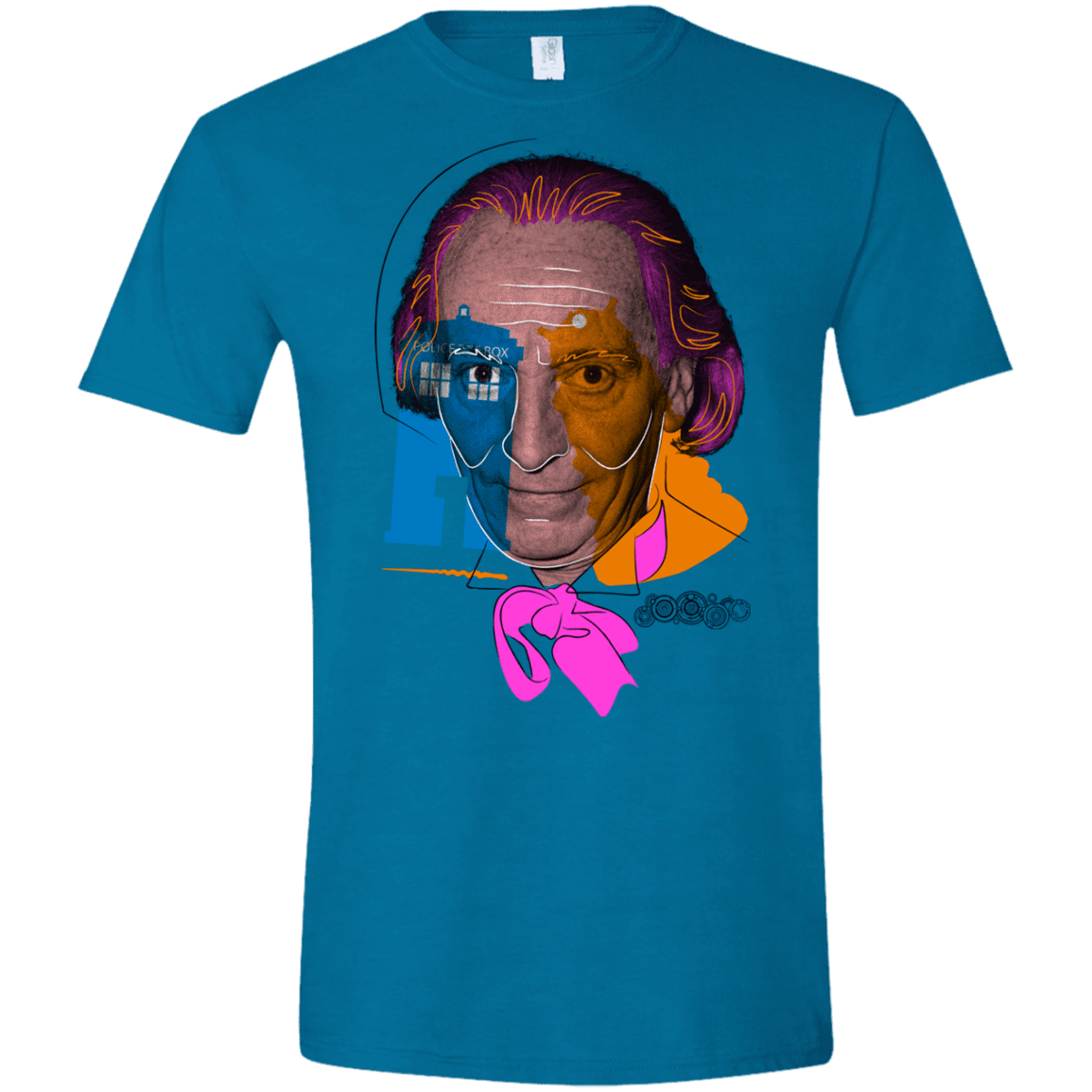 T-Shirts Antique Sapphire / S Doctor Warwhol 1 Men's Semi-Fitted Softstyle