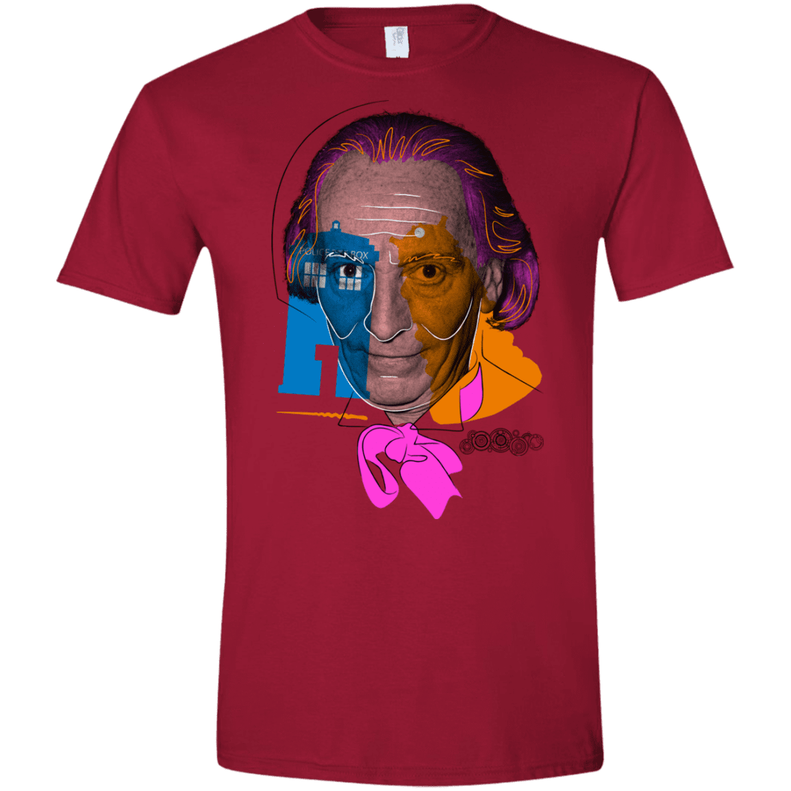 T-Shirts Cardinal Red / S Doctor Warwhol 1 Men's Semi-Fitted Softstyle