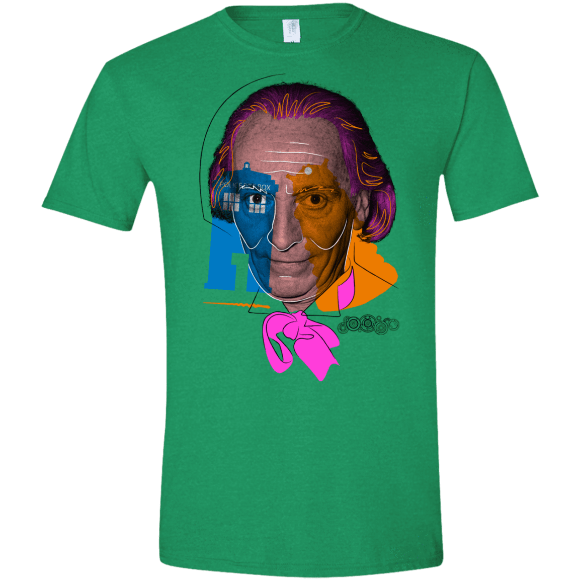 T-Shirts Heather Irish Green / S Doctor Warwhol 1 Men's Semi-Fitted Softstyle