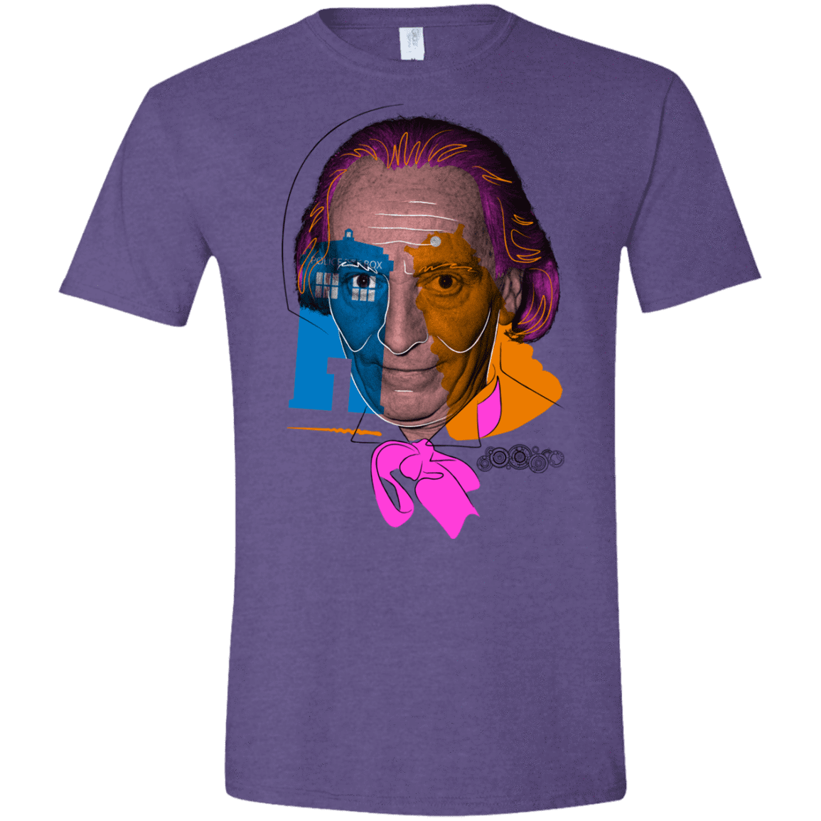 T-Shirts Heather Purple / S Doctor Warwhol 1 Men's Semi-Fitted Softstyle