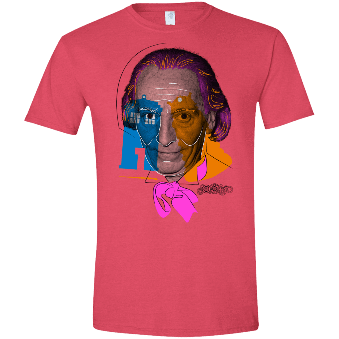 T-Shirts Heather Red / S Doctor Warwhol 1 Men's Semi-Fitted Softstyle