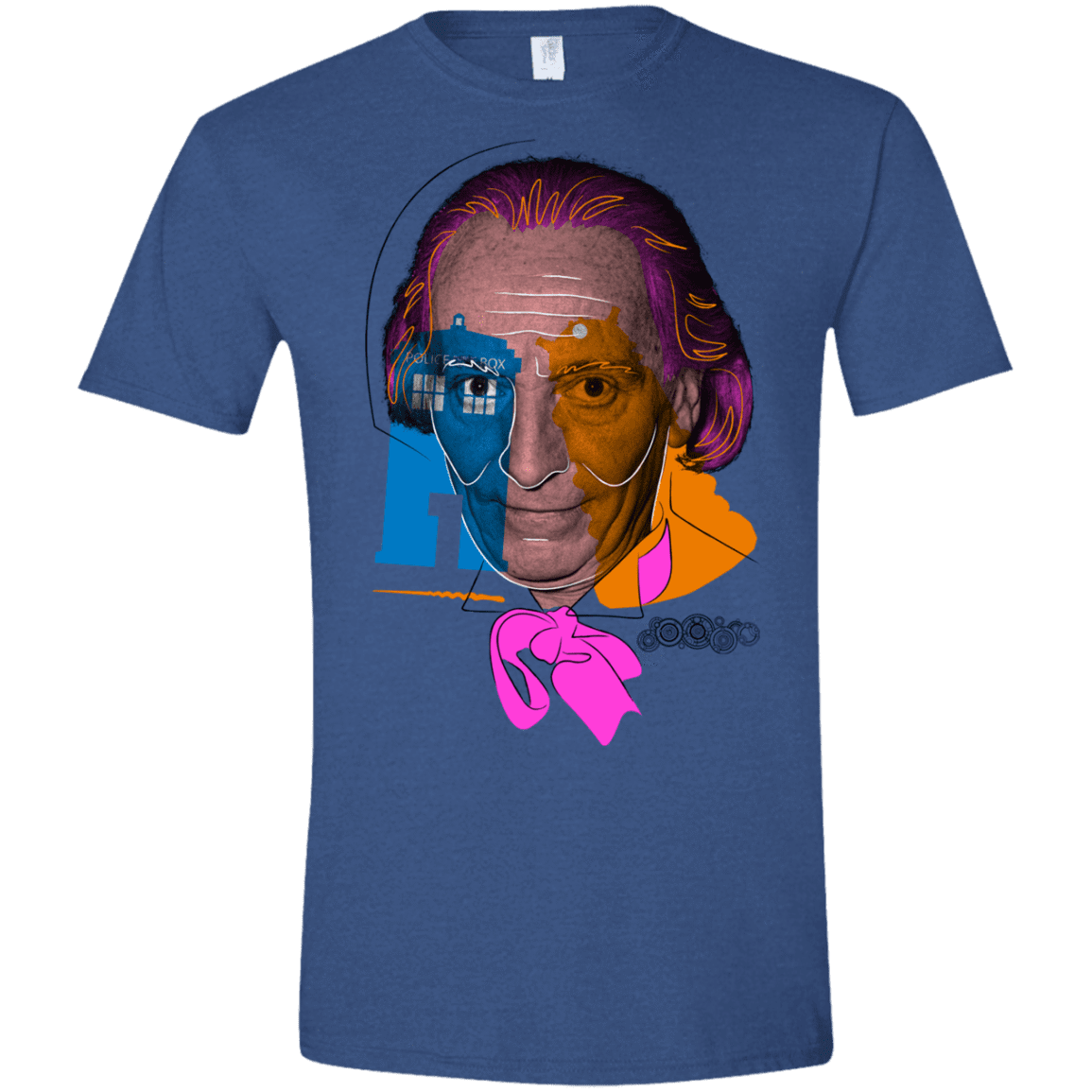 T-Shirts Heather Royal / X-Small Doctor Warwhol 1 Men's Semi-Fitted Softstyle