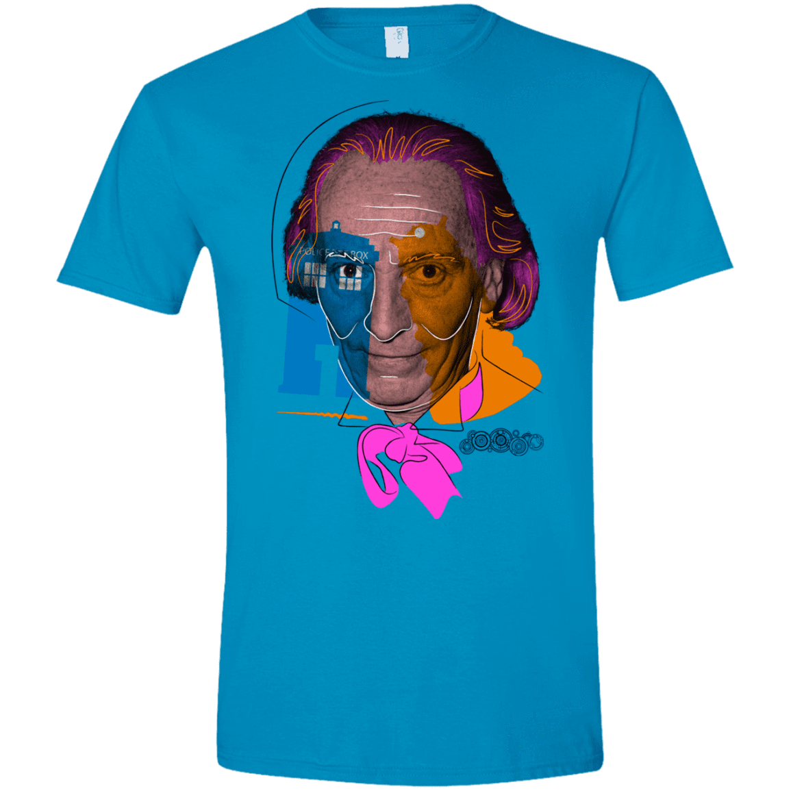 T-Shirts Sapphire / S Doctor Warwhol 1 Men's Semi-Fitted Softstyle