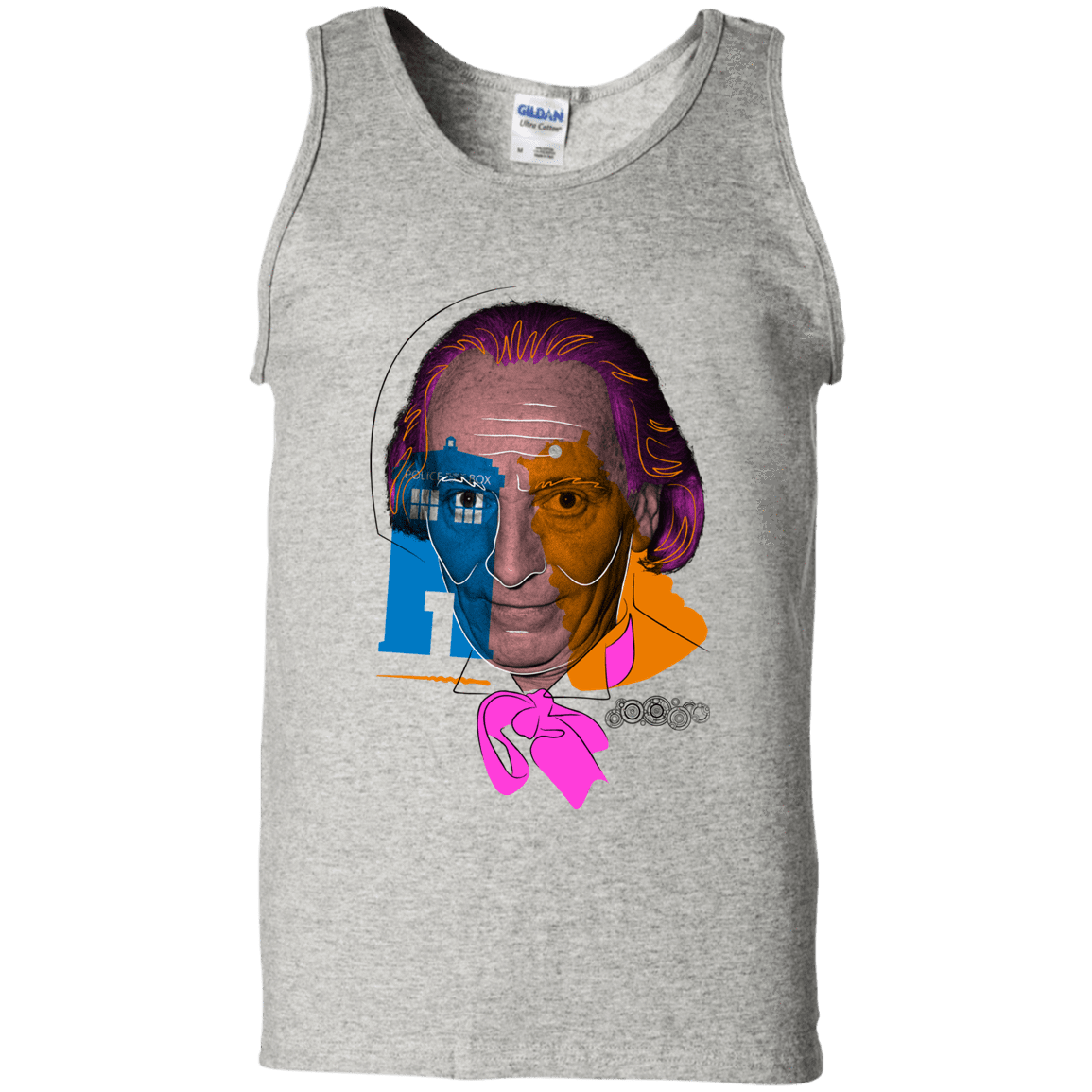 T-Shirts Ash / S Doctor Warwhol 1 Men's Tank Top