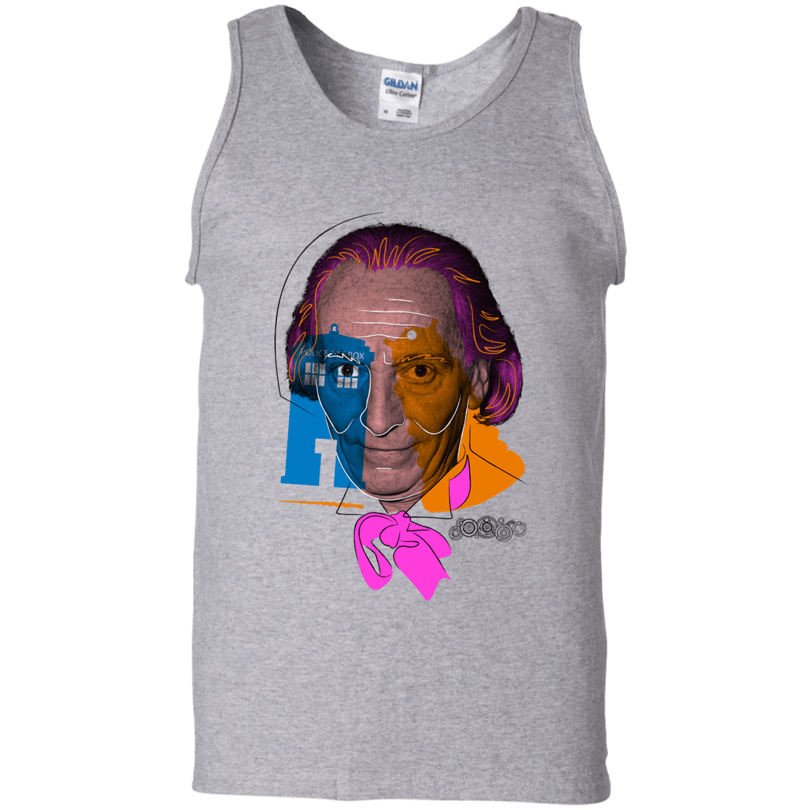 T-Shirts Sport Grey / S Doctor Warwhol 1 Men's Tank Top