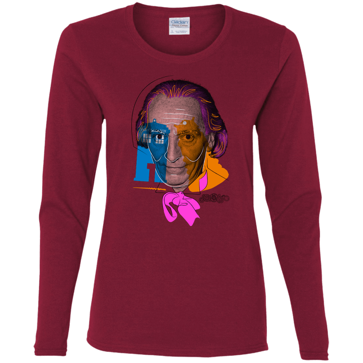 T-Shirts Cardinal / S Doctor Warwhol 1 Women's Long Sleeve T-Shirt