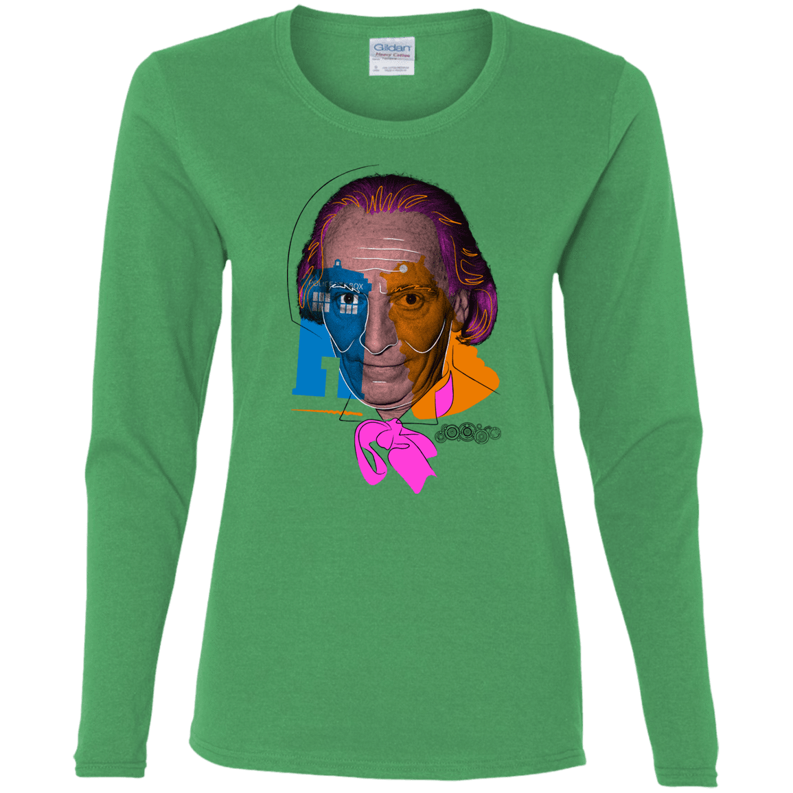 T-Shirts Irish Green / S Doctor Warwhol 1 Women's Long Sleeve T-Shirt
