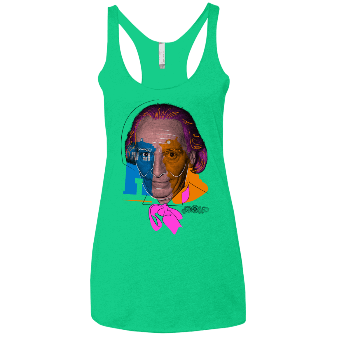 T-Shirts Envy / X-Small Doctor Warwhol 1 Women's Triblend Racerback Tank