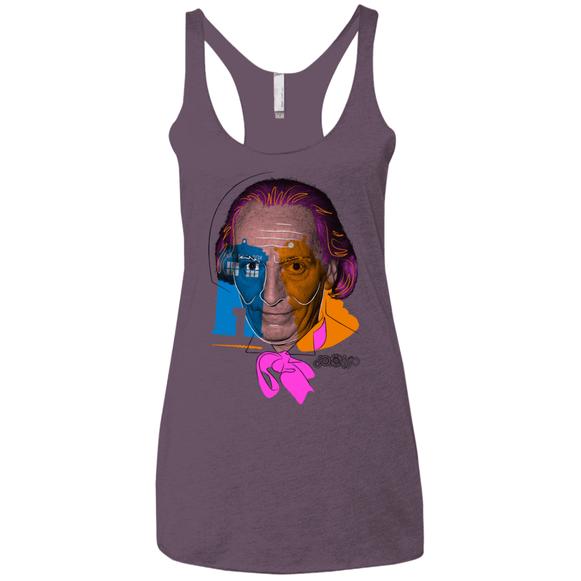 T-Shirts Vintage Purple / X-Small Doctor Warwhol 1 Women's Triblend Racerback Tank