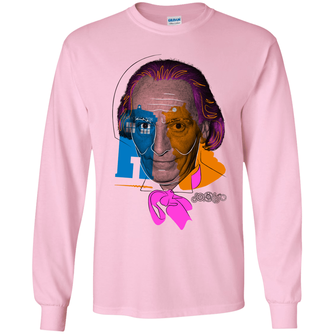 T-Shirts Light Pink / YS Doctor Warwhol 1 Youth Long Sleeve T-Shirt