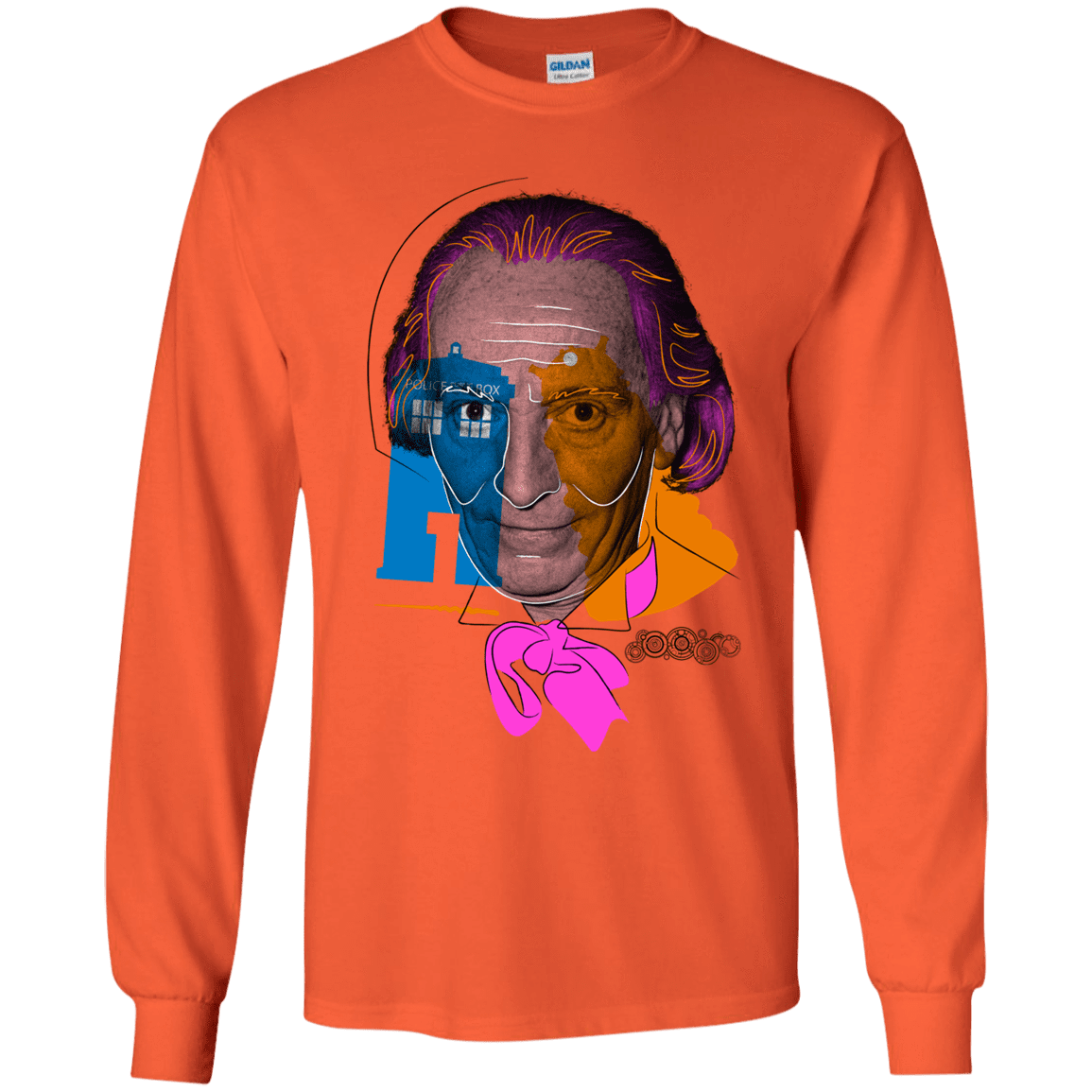 T-Shirts Orange / YS Doctor Warwhol 1 Youth Long Sleeve T-Shirt
