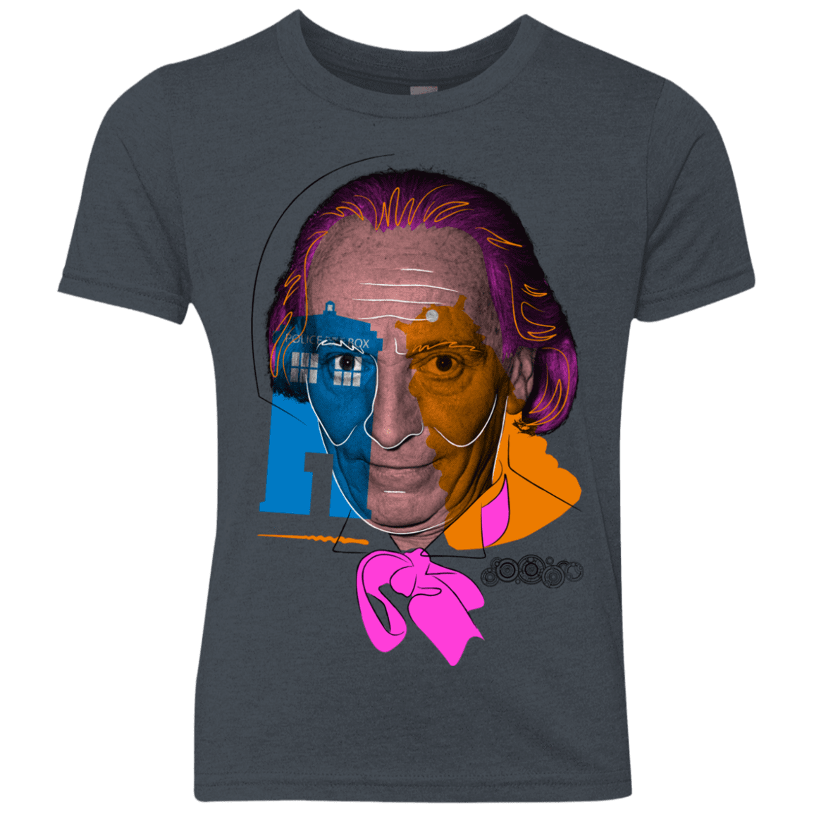 T-Shirts Vintage Navy / YXS Doctor Warwhol 1 Youth Triblend T-Shirt