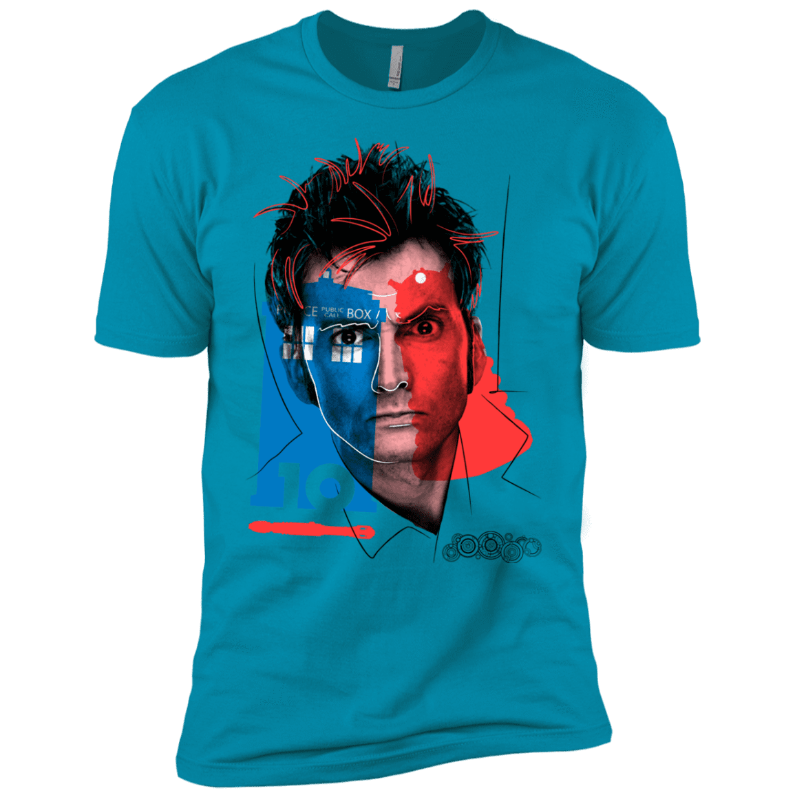 T-Shirts Turquoise / YXS Doctor Warwhol 10 Boys Premium T-Shirt