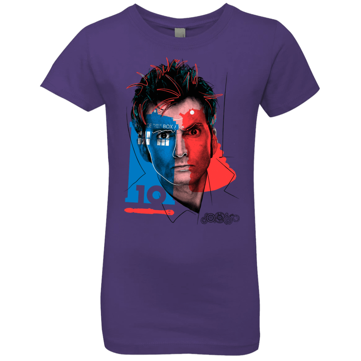 T-Shirts Purple Rush / YXS Doctor Warwhol 10 Girls Premium T-Shirt