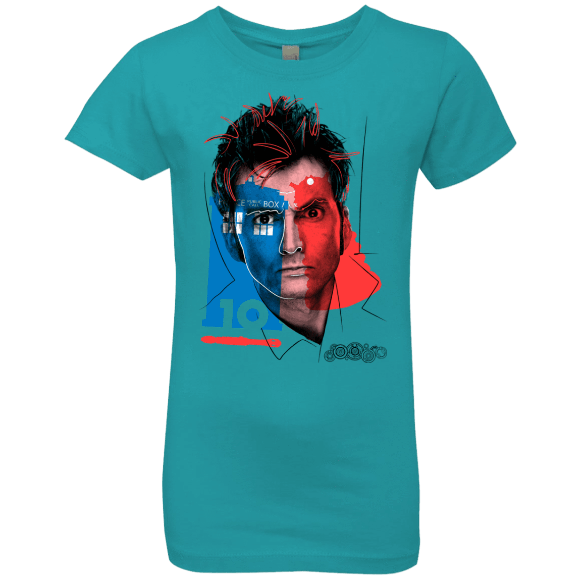 T-Shirts Tahiti Blue / YXS Doctor Warwhol 10 Girls Premium T-Shirt