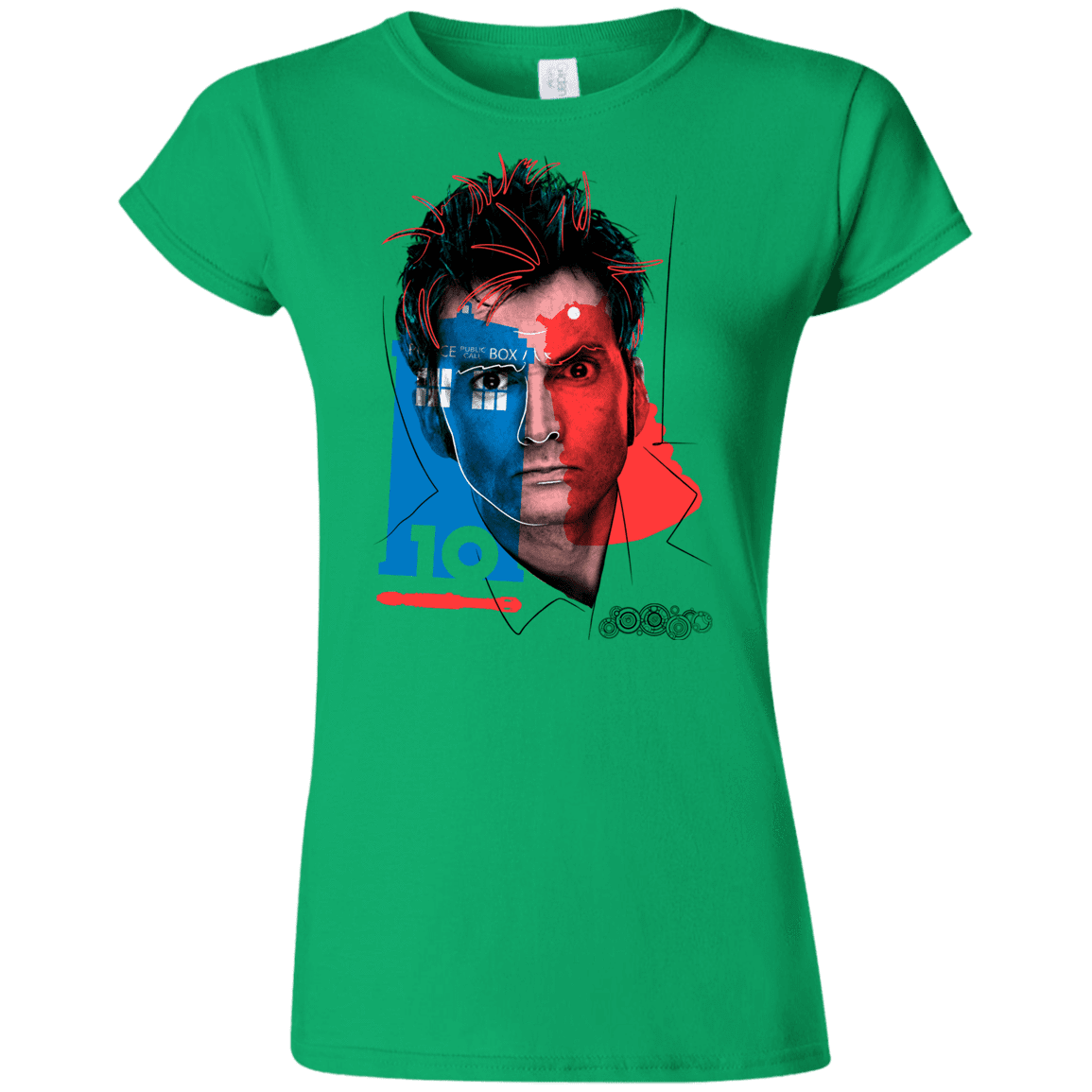 T-Shirts Irish Green / S Doctor Warwhol 10 Junior Slimmer-Fit T-Shirt