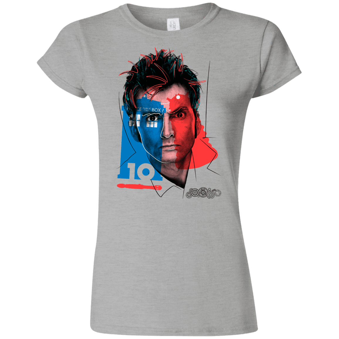 T-Shirts Sport Grey / S Doctor Warwhol 10 Junior Slimmer-Fit T-Shirt