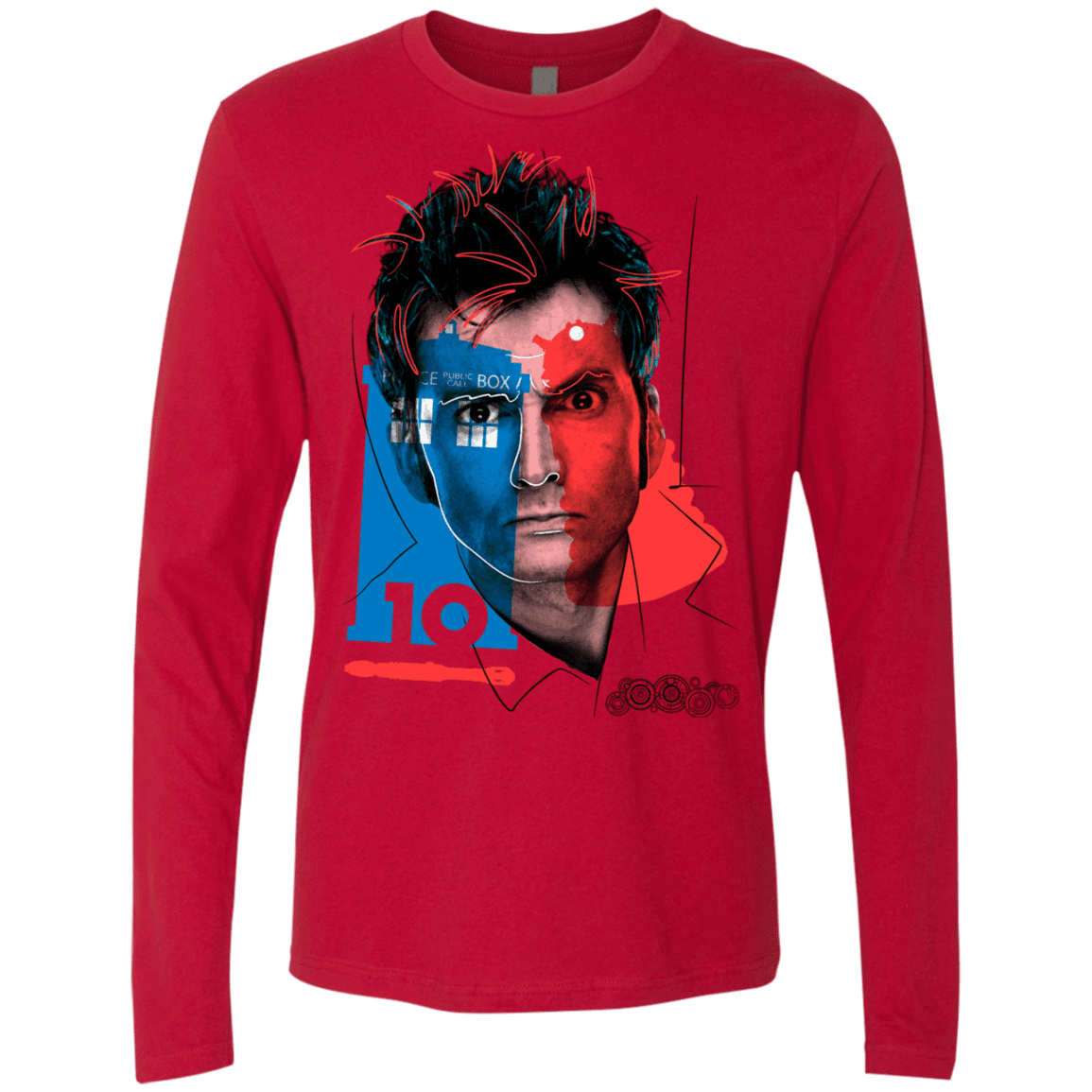 T-Shirts Red / S Doctor Warwhol 10 Men's Premium Long Sleeve