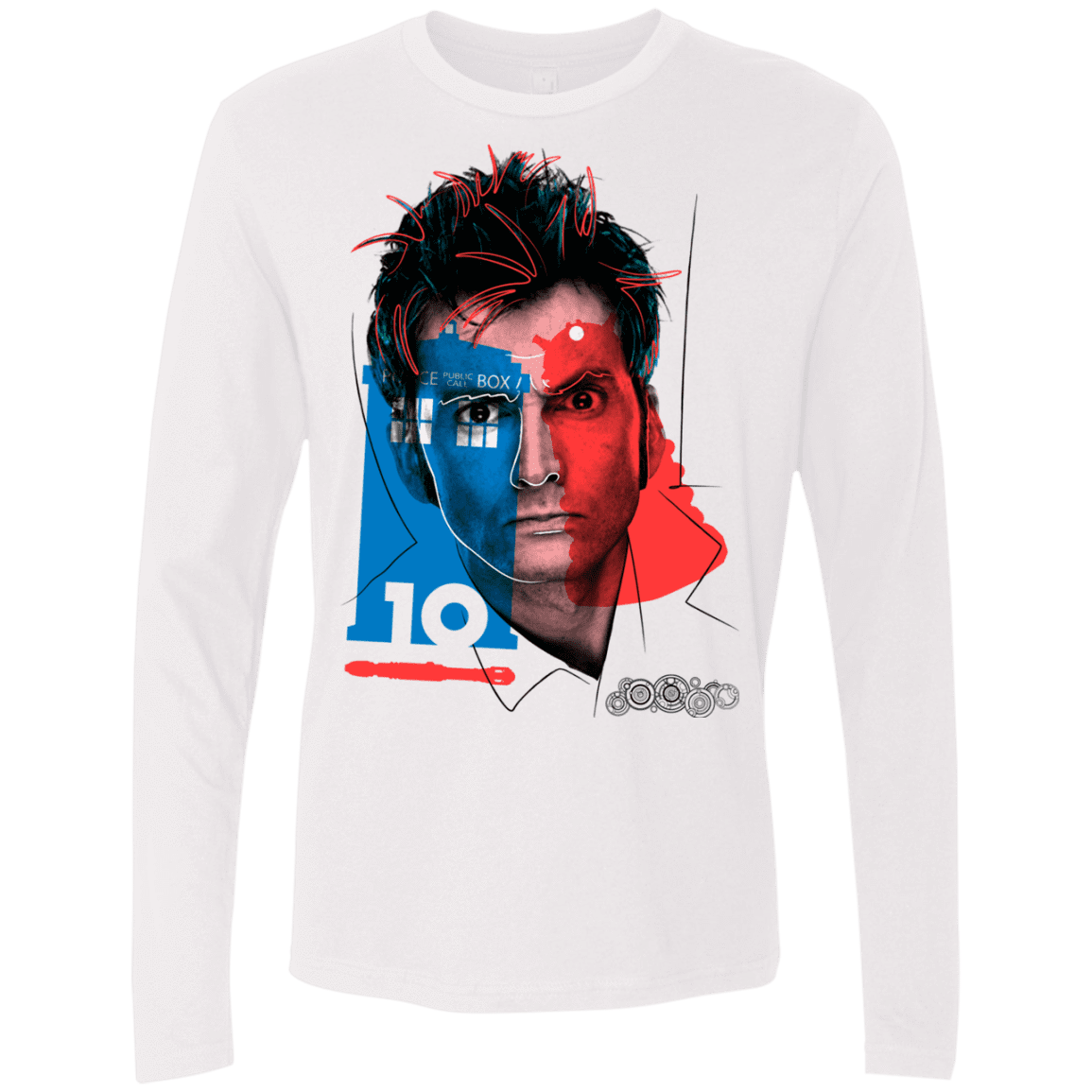 T-Shirts White / S Doctor Warwhol 10 Men's Premium Long Sleeve