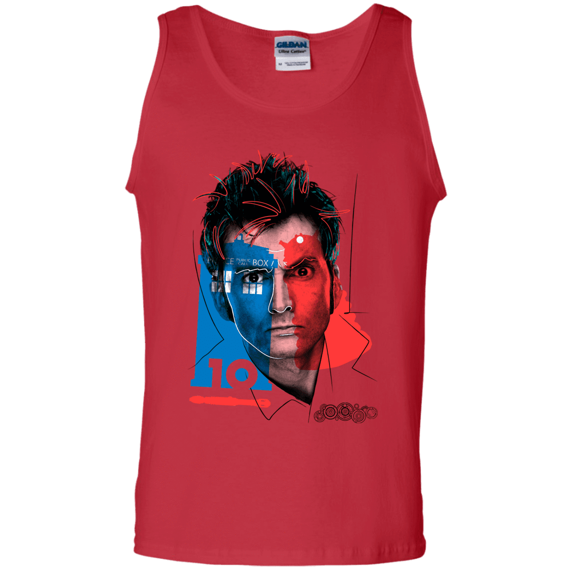 T-Shirts Red / S Doctor Warwhol 10 Men's Tank Top