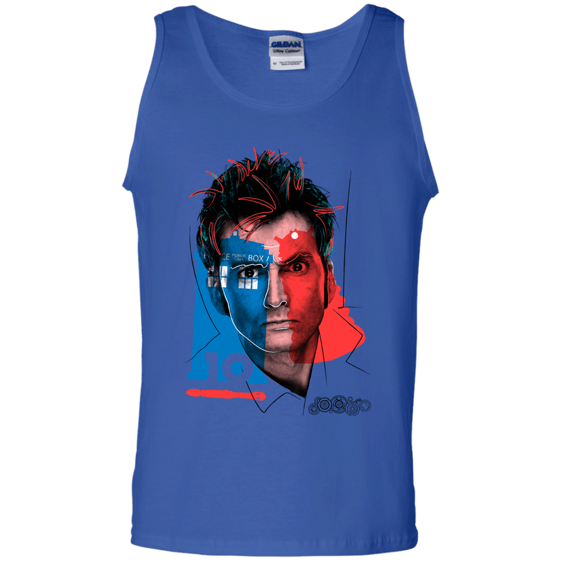 T-Shirts Royal / S Doctor Warwhol 10 Men's Tank Top