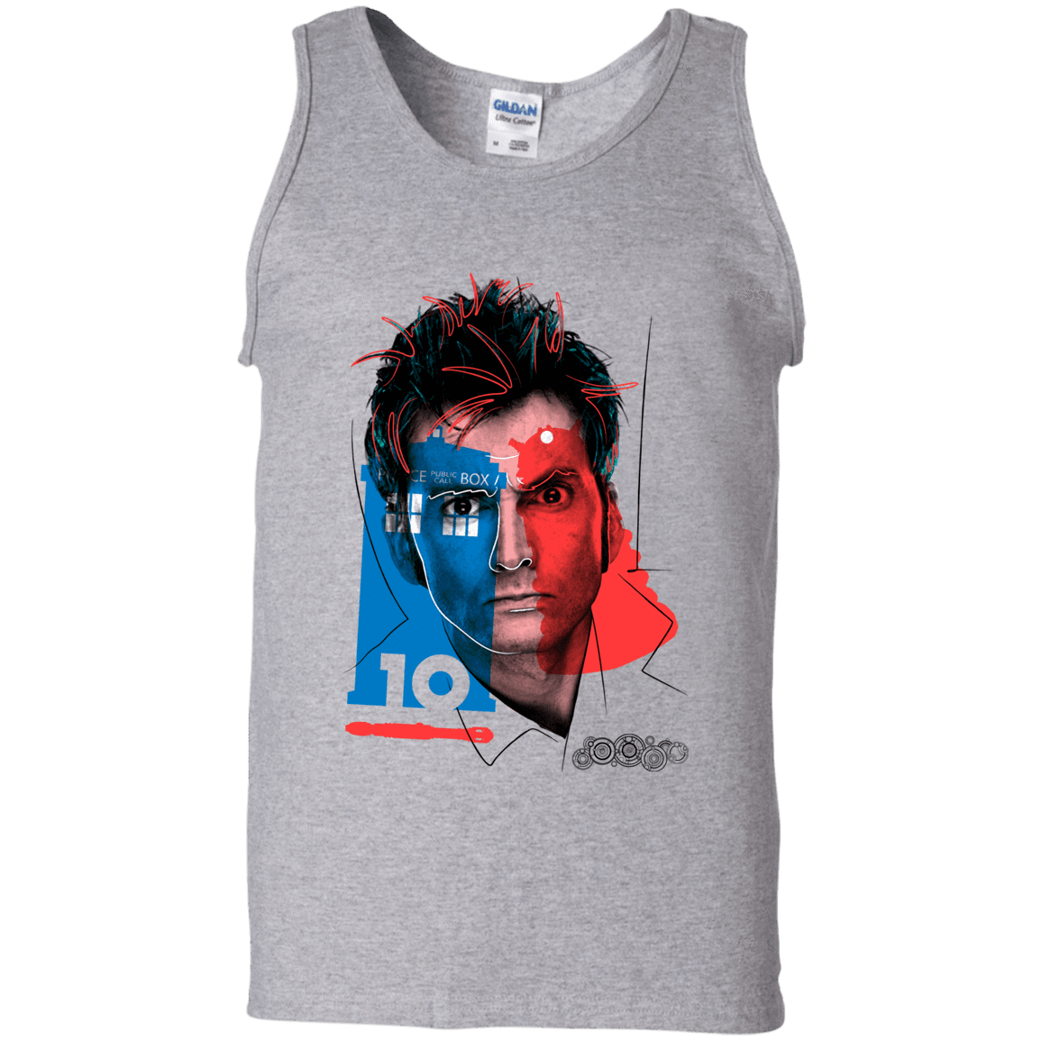 T-Shirts Sport Grey / S Doctor Warwhol 10 Men's Tank Top