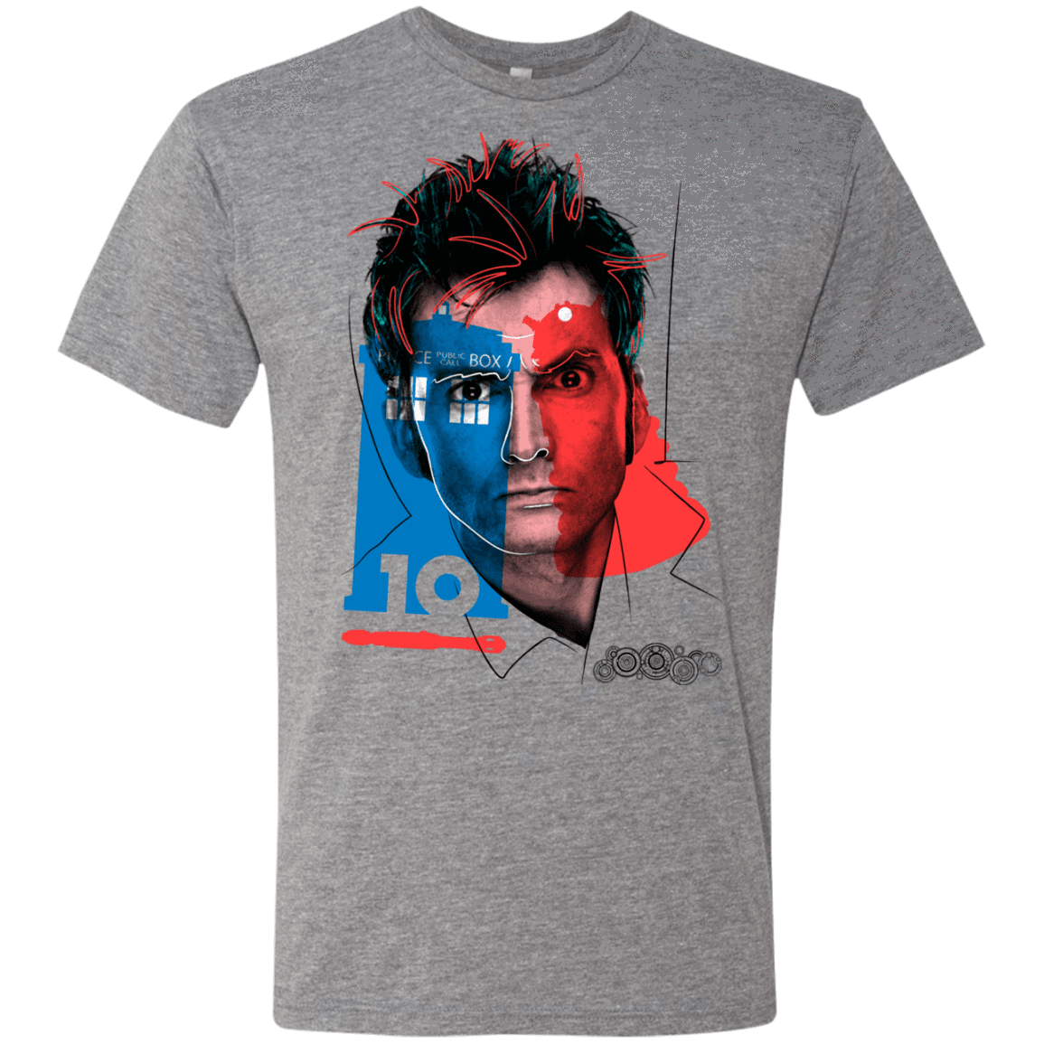 T-Shirts Premium Heather / S Doctor Warwhol 10 Men's Triblend T-Shirt