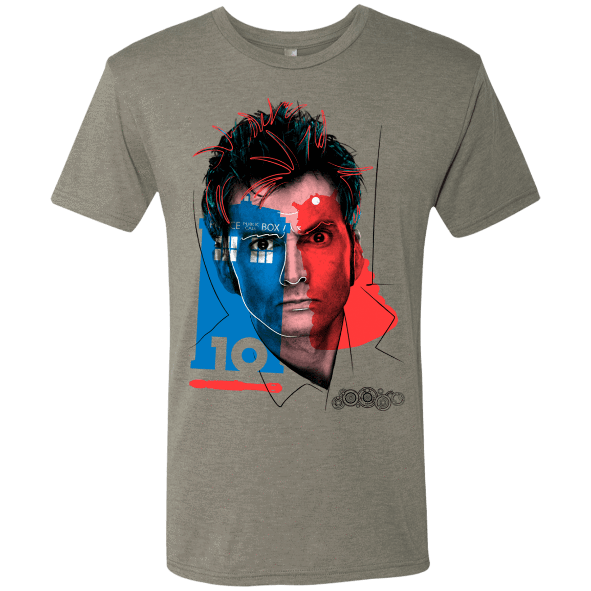 T-Shirts Venetian Grey / S Doctor Warwhol 10 Men's Triblend T-Shirt
