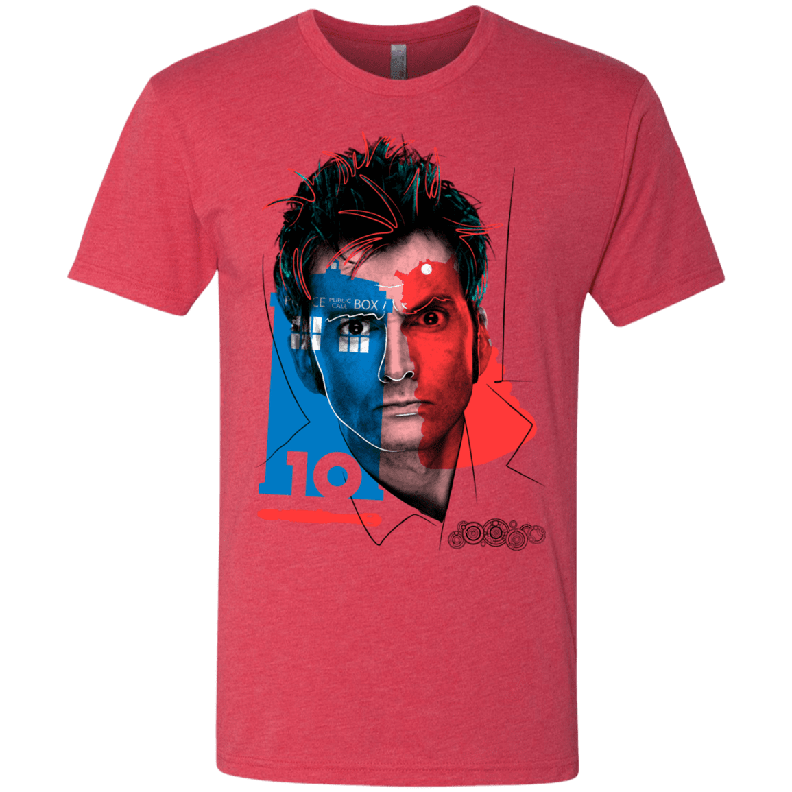 T-Shirts Vintage Red / S Doctor Warwhol 10 Men's Triblend T-Shirt