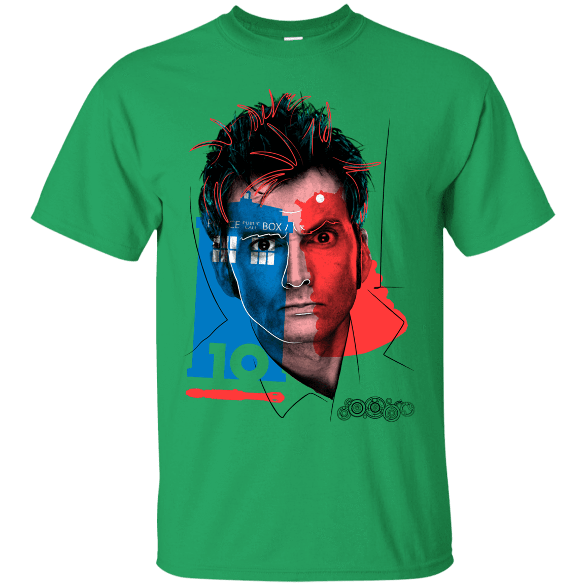 T-Shirts Irish Green / S Doctor Warwhol 10 T-Shirt