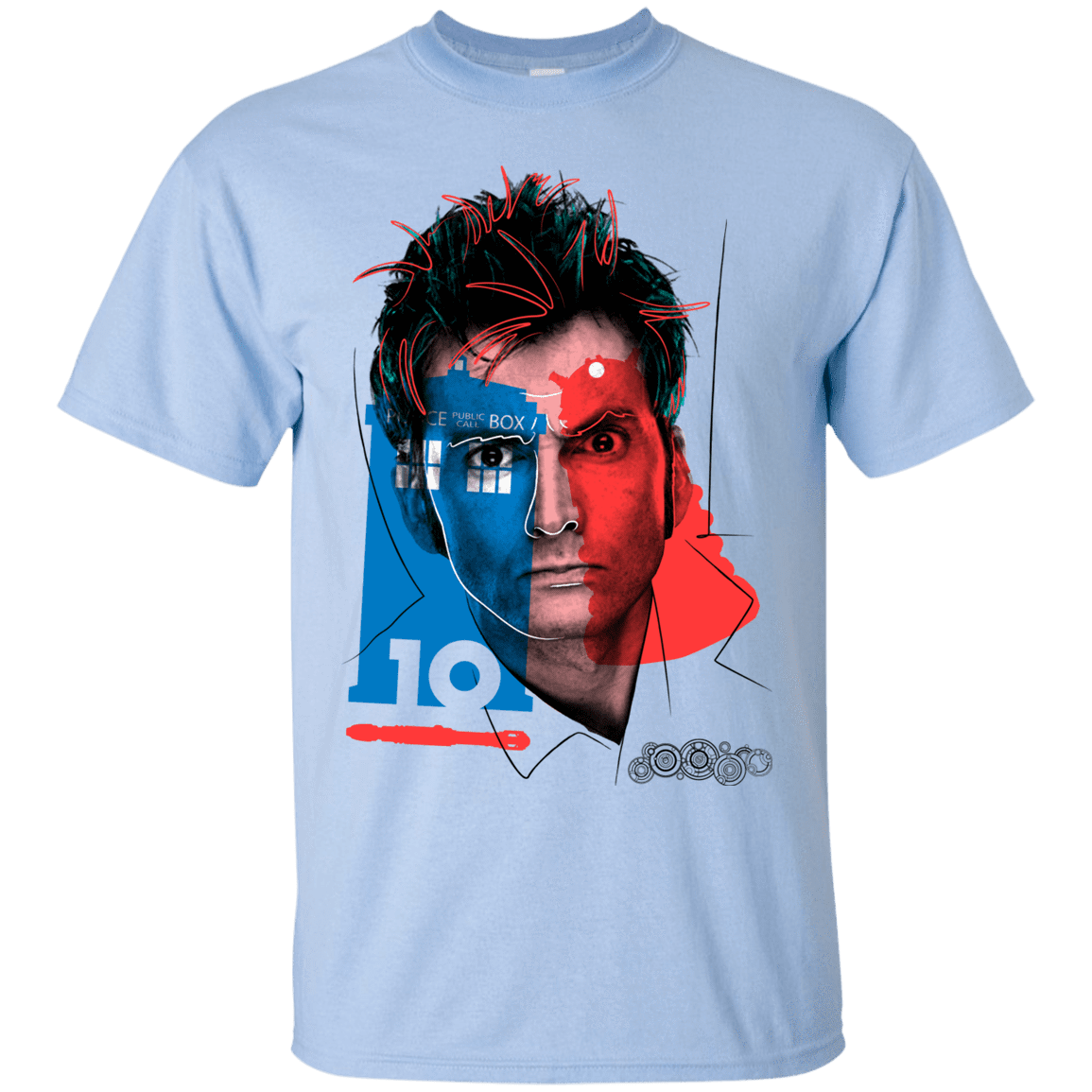 T-Shirts Light Blue / S Doctor Warwhol 10 T-Shirt