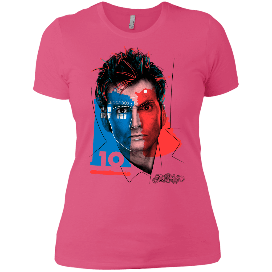 T-Shirts Hot Pink / X-Small Doctor Warwhol 10 Women's Premium T-Shirt