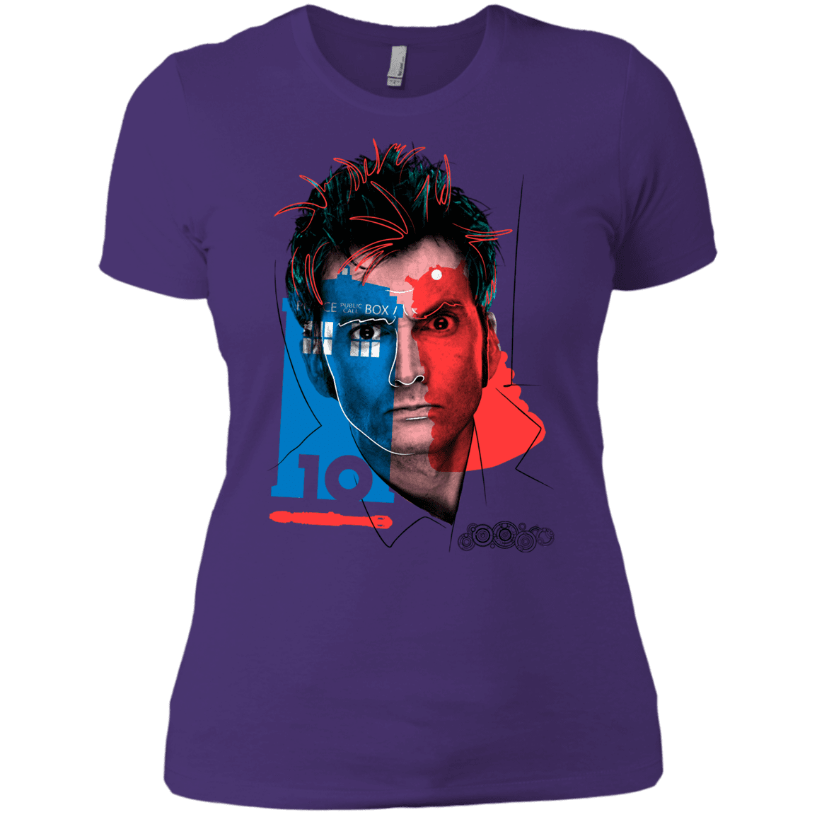 T-Shirts Purple Rush/ / X-Small Doctor Warwhol 10 Women's Premium T-Shirt