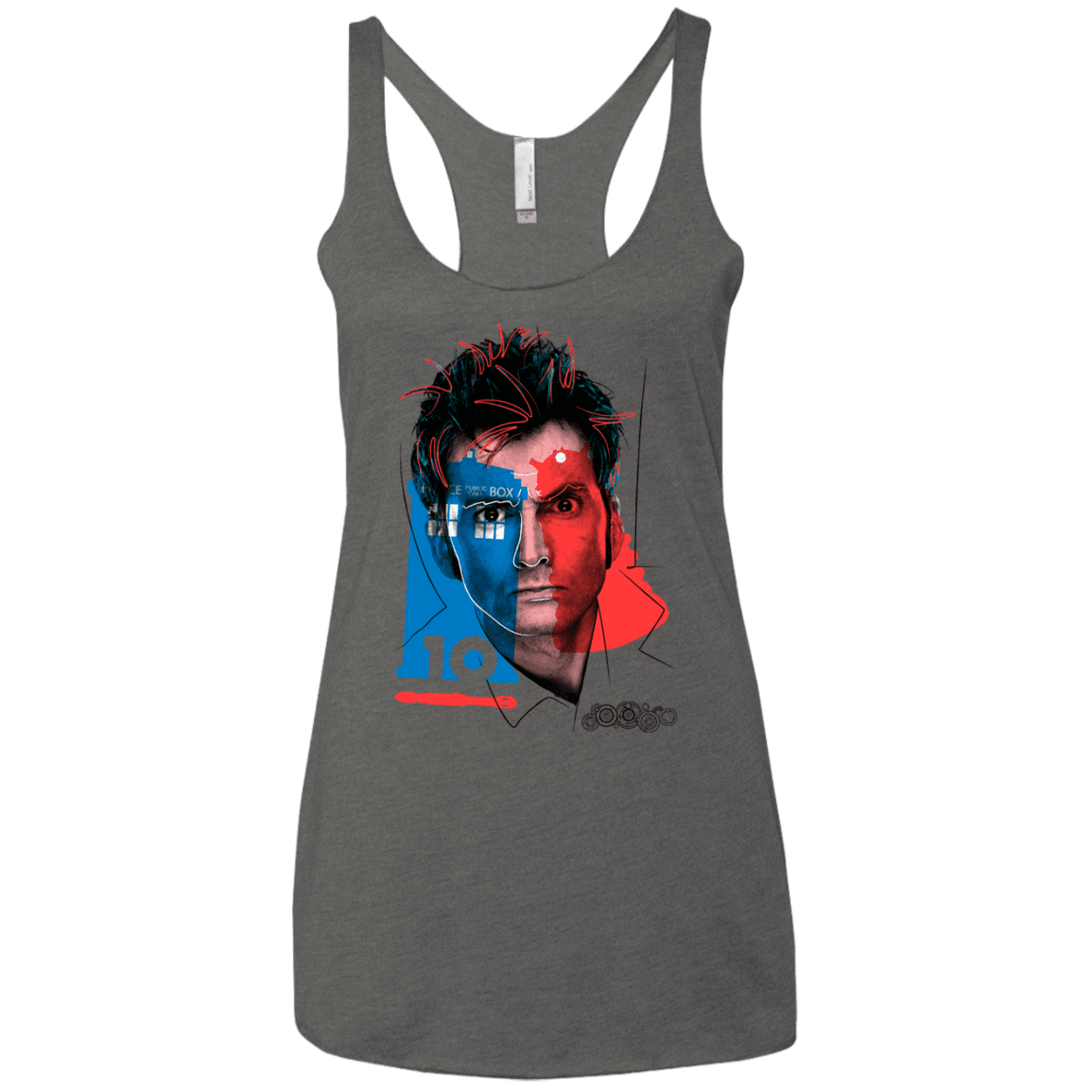 T-Shirts Premium Heather / X-Small Doctor Warwhol 10 Women's Triblend Racerback Tank