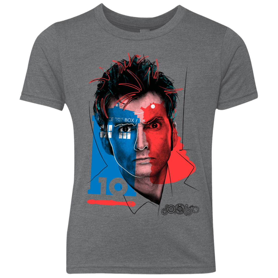 T-Shirts Premium Heather / YXS Doctor Warwhol 10 Youth Triblend T-Shirt