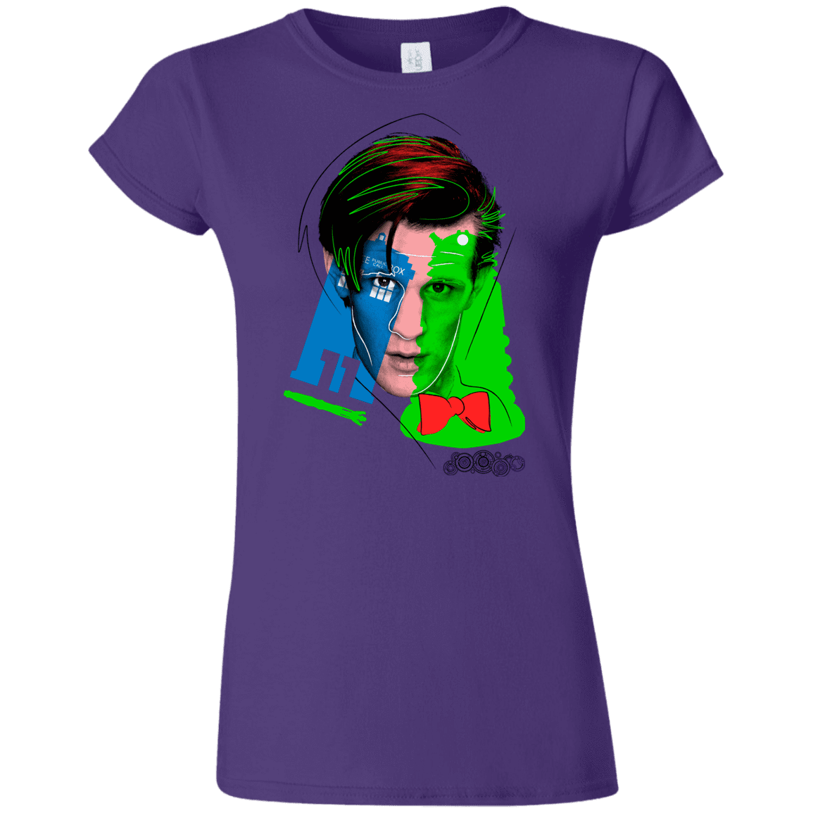 T-Shirts Purple / S Doctor Warwhol 11 Junior Slimmer-Fit T-Shirt