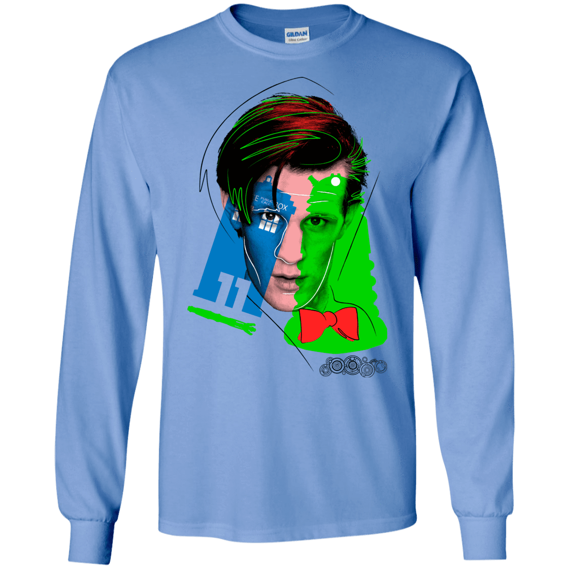 T-Shirts Carolina Blue / S Doctor Warwhol 11 Men's Long Sleeve T-Shirt