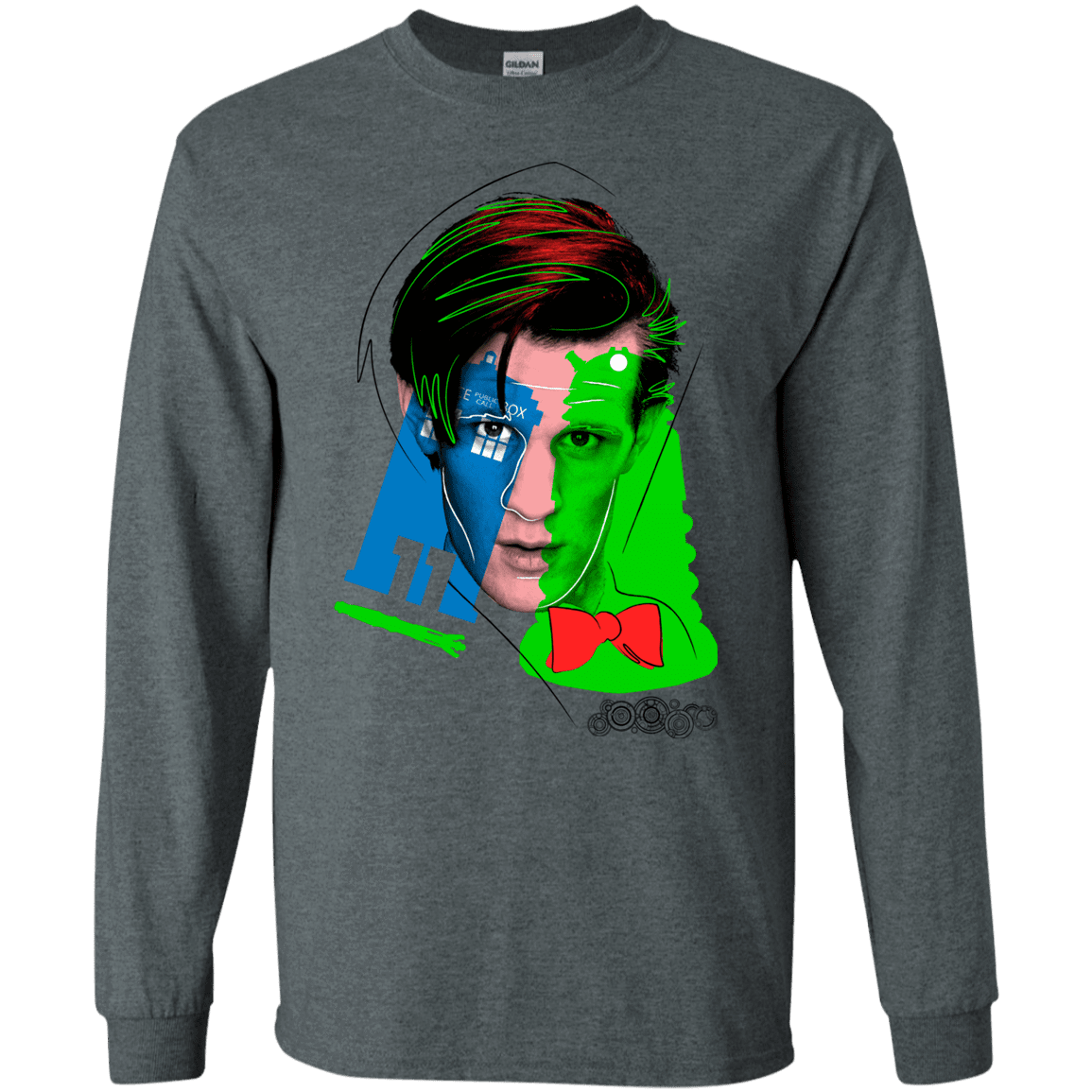 T-Shirts Dark Heather / S Doctor Warwhol 11 Men's Long Sleeve T-Shirt